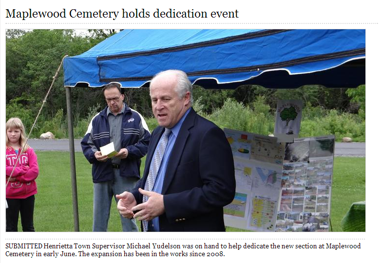 Maplewood Cemetery Dedication Ceremony