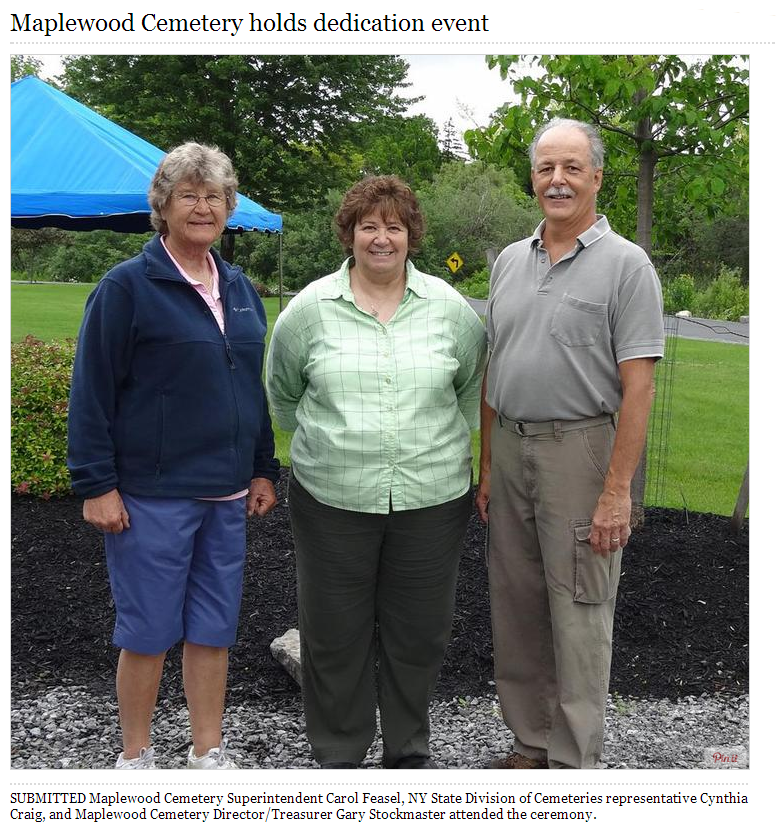 Maplewood Cemetery Dedication Ceremony